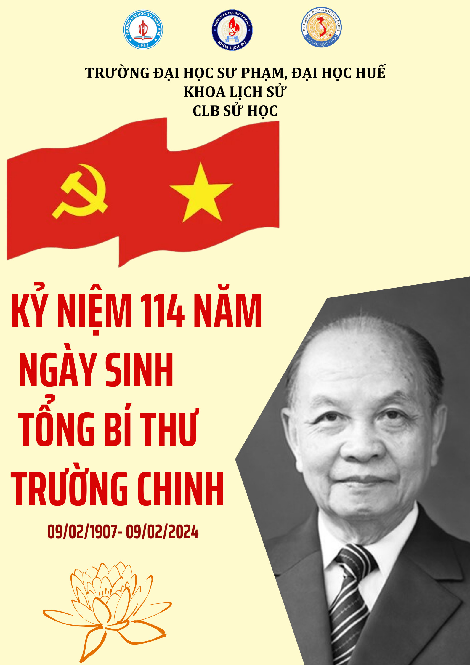 Kỷ niệm 117 năm ngày sinh Tổng Bí thư Trường Chinh (9/2/1907 – 9/2/2024)